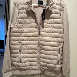 Tahari Men’s Beige Puffer Jacket